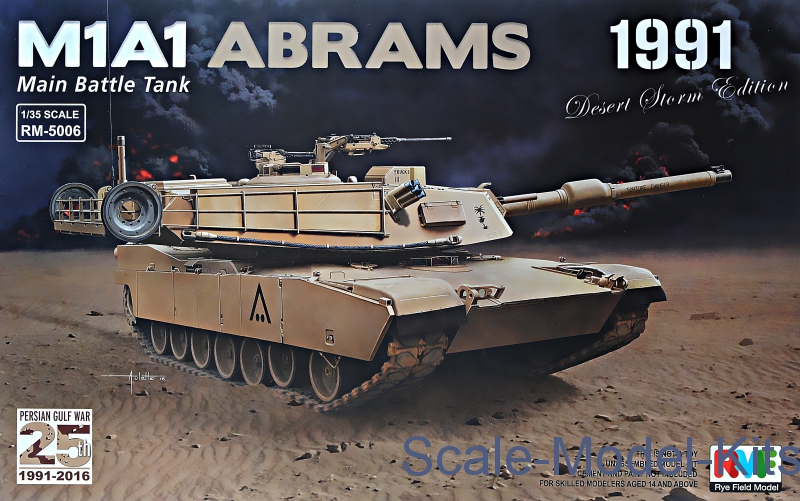 Rye Field Model - M1A1 Abrams, Gulf War, 1991-2016 - plastic scale ...