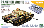 TAKOM2103 WWII German medium Tank  Sd.Kfz.171 Panther  Ausf.D Early/Mid production w/full interior