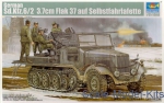 AA/AT missile system: German Sd.Kfz.6/2 3.7cm Flak 37 auf Selbstfahrlafette, Trumpeter, Scale 1:35