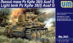 Tank: Pz.Kpfw 38(t) Ausf.G German light tank, UniModels, Scale 1:72