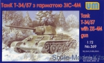 UM369 T-34/76-57 Soviet tank with ZIS-4 gun