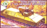 Armored platforms: T-28 tank on rails (armored platform), UniModels, Scale 1:72