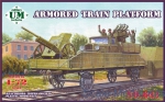 Armored platforms: Armored train platform, UMmt, Scale 1:72