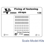 Vmodels35064 Photoetched set of details Fixing of fastening straps for modern AFV
